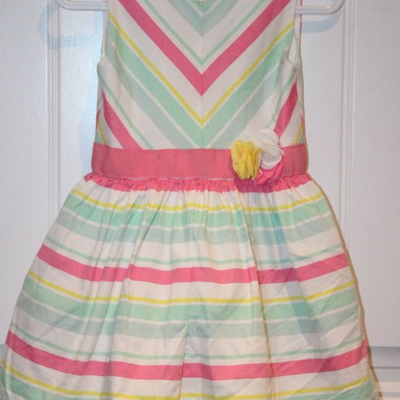 2/$20 🏷 Carters Striped Spring Dress Size 3 - Picture 3 of 3